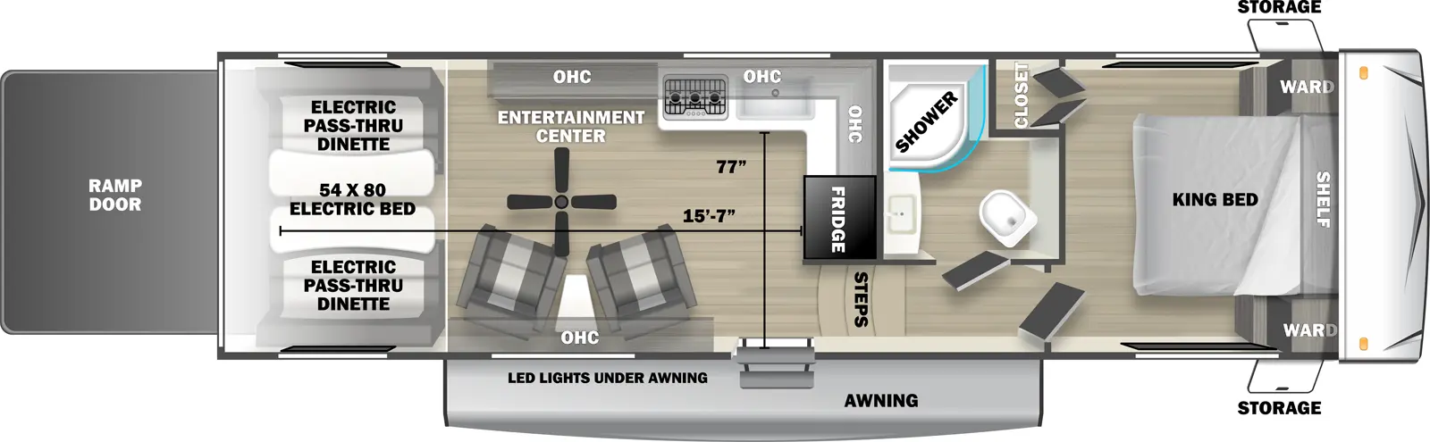 Shockwave 2710RLX Floorplan